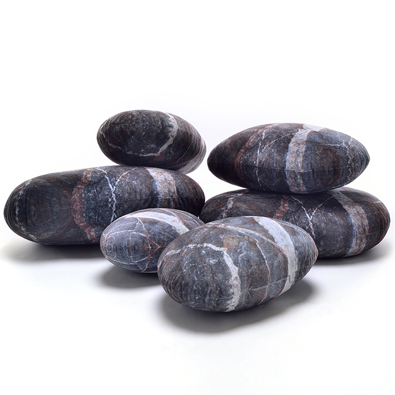 Large Outdoor Pillows Stone Shaped Cushions (3)