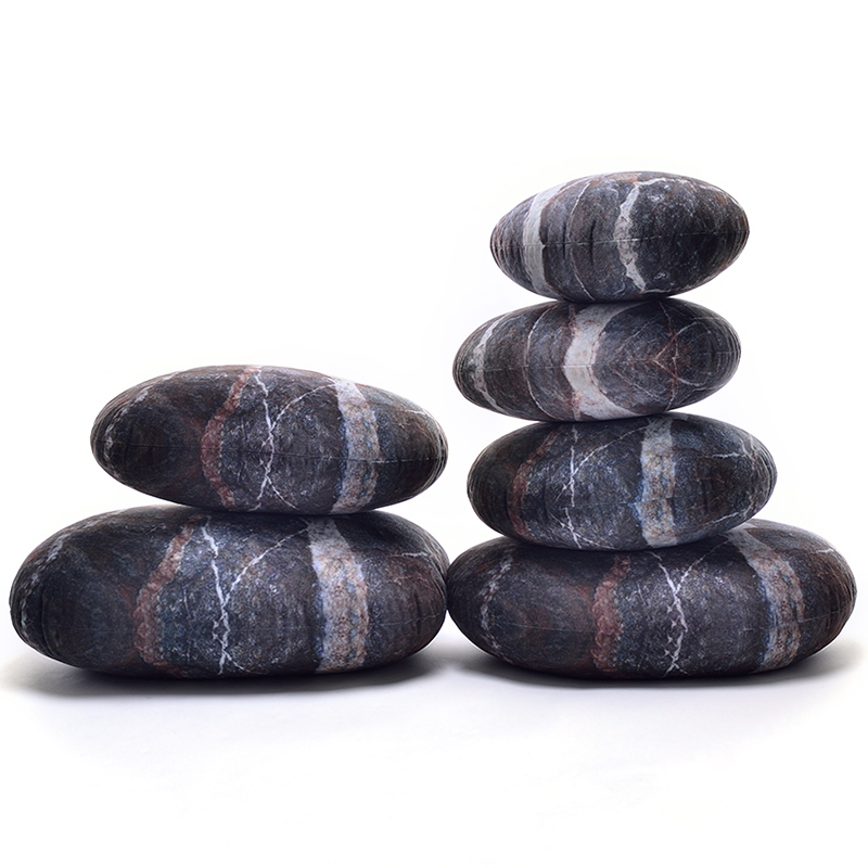 Large Outdoor Pillows Stone Shaped Cushions (4)