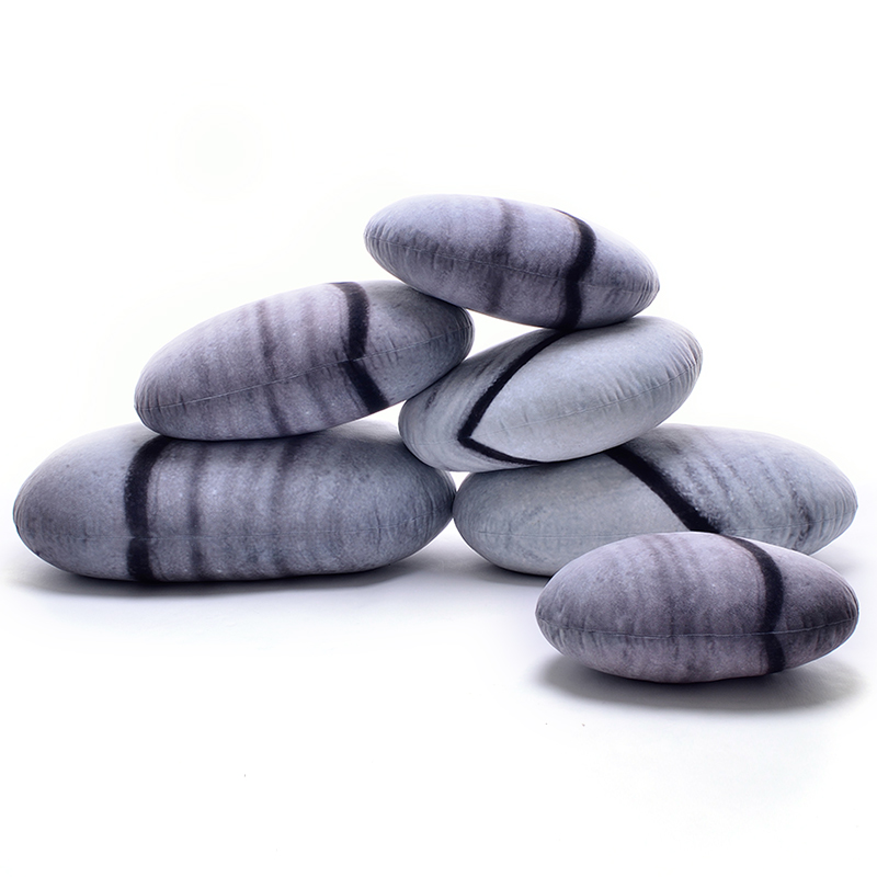 Rock Pillow Furniture Felt Pebble Floor Cushions (1)