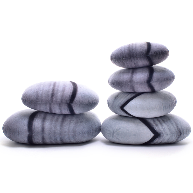 Rock Pillow Furniture Felt Pebble Floor Cushions (3)