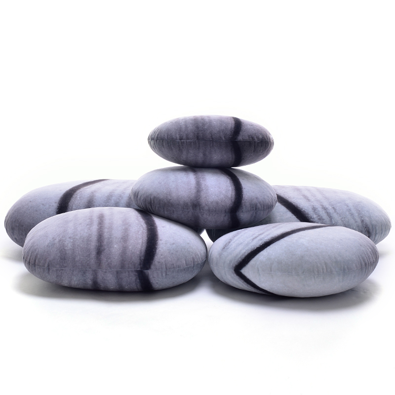 Rock Pillow Furniture Felt Pebble Floor Cushions (4)