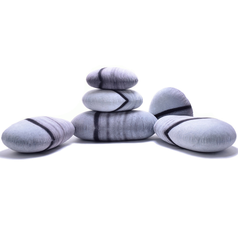Rock Pillow Furniture Felt Pebble Floor Cushions