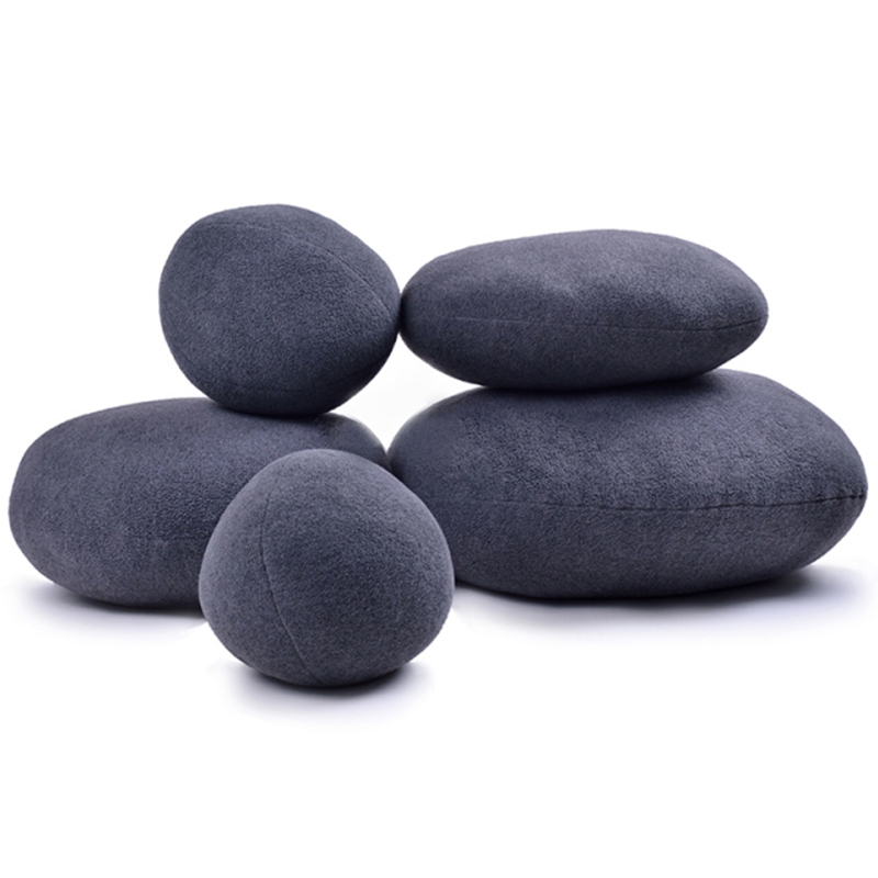 Rock Pillows Felt Stone Cushions (2)